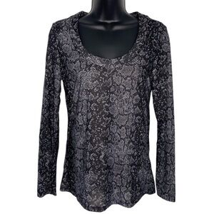 TALULA / Aritzia / Snake Print Long sleeve Top